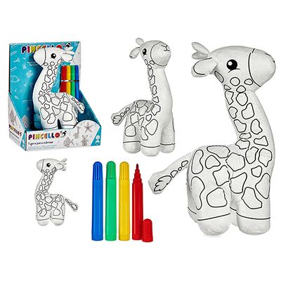 Peluche Para Pintar Dam Diseño Girafa. Blanco