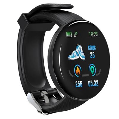 Smartwatch Oem D18, 1,3'', Ritmo Cardíaco Negro