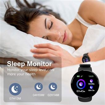 SmartWatch OEM D18, 1,3'', ritmo cardíaco Negro Smartwatch Los