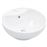 Lavabo vidaXL con rebosadero 46,5x18 cm cerámica Blanco_0