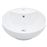 Lavabo vidaXL con rebosadero 46,5x18 cm cerámica Blanco_1