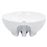 Lavabo vidaXL con rebosadero 46,5x18 cm cerámica Blanco_2
