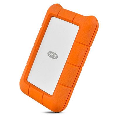 LaCie Rugged USB-C USB Type-C 3.0 (3.1 Gen 1) 1000GB Naranja, Plata