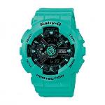 Reloj Casio BA-111-3A Baby-g estándar Analógico-Digital de las mujeres (verde)