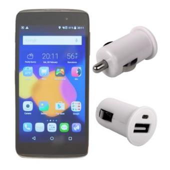 Cargador / Adaptador De Coche Para Alcatel OneTouch Idol 3 (5.5) / (4.7) - Con Puerto USB - ¡Garantía De 2 Años! - Alta Calidad Por DURAGADGET - 1