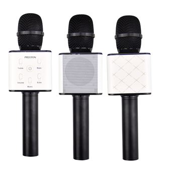 Micrófono Altavoz Inalámbrico Prixton Bluetooth Negro