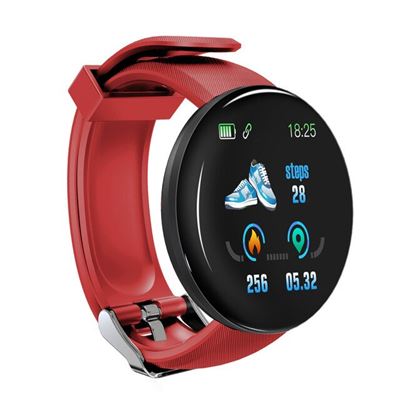 Smartwatch Oem D18, 1,3'', Ritmo Cardíaco Rojo