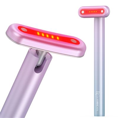 Cuidado De La Piel 4 En 1 Con Tratamiento Ems, Tratamiento De Luz, Masaje Y Calor Dam Turquesa Violeta