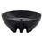 Lavabo vidaXL con rebosadero 46,5x18 cm cerámica Negro_2