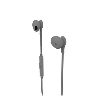 Auriculares estéreo Muvit M1C 3.5mm gris