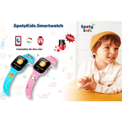 Smartwatch para ni os SPOTYKIDS Juegos llamadas y m sica Rosa