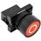 Pulsador momentáneo BeMatik 22mm 1NO 400V 10A normal abierto rojo apagar_0