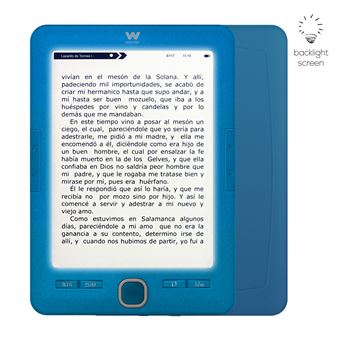 Libro electrónico Woxter Scriba 195 Paperlight Blue con pantalla retroiluminada