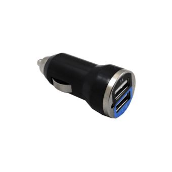 Adaptador cargador doble usb para coche 12v/24v 5v max. 2.1a