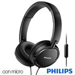 Auriculares Cascos Philips Extra Bass (Cable Jack 3.5 mm) Negro