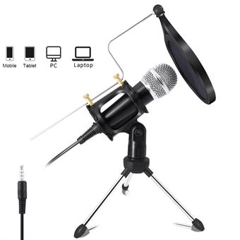 Micrófono Podcast CoolCaster USB condensador, con trípode y soporte de  brazo extensible, Microfono, Los mejores precios