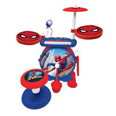 Batería Luminosa Completa De Spider-man Lexibook