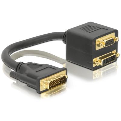 Delock Adaptador Adapter Dvi29 Male To Dvi29 + Vga Female