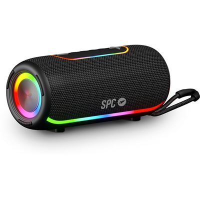 Altavoz Portátil Bluetooth Spc Orbital Storm Con 60w De Potencia, 20h De Batería, Luces Led, Ipx6