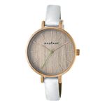 Reloj Radiant new wood reloj para Mujer Analógico de Cuarzo con brazalete de Piel de vaca RA430601