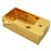 Lavabo vidaXL con rebosadero 49x25x15 cm cerámica dorado_0