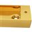 Lavabo vidaXL con rebosadero 49x25x15 cm cerámica dorado_2