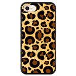 Funda Hapdey para iPhone 7 - 8, Diseño Textura de piel de jaguar, Silicona TPU