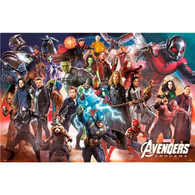 Poster Marvel Avengers Endgame Line Up