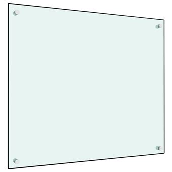 Protector salpicaduras cocina vidrio templado blanco 70x60 cm vidaXL -  Accesorios para cocinas - Los mejores precios