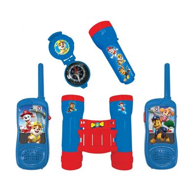 Kit Del Aventurero Con Walkie Talkies, Rango 120m, La Patrulla Canina Lexibook