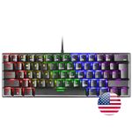 Teclado Mecánico FRGB Mars Gaming MK60 Negro, Switch Mecánico Azul, Idioma US