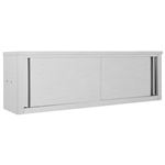 Armario pared de cocina puertas correderas vidaXL acero 150x40x50 cm