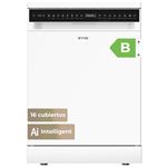 Lavavajillas libre instalación EVVO D5 60 cm 16 cubiertos Acero inox B