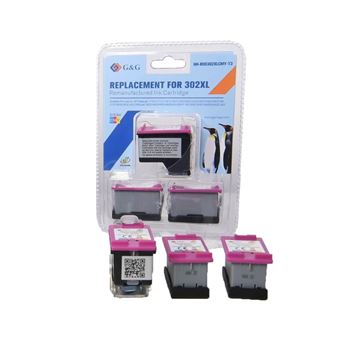 Cartucho Compatible Hp 302Xl Color Pack 3 Cargas - 1