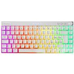 Teclado Inalámbrico RGB Mars Gaming MKCLOUD Blanco, Switch Outemu SQ PRO Azul, Idioma Español