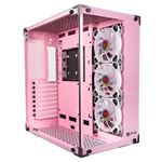 Caja gaming Talius Cronos Orchid ATX RGB cristal templado USB 3.0 Rosa