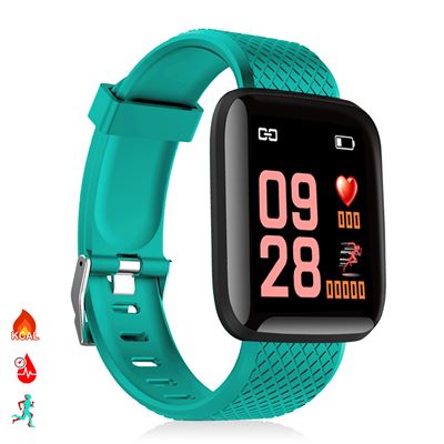 Smartwatch Dam Id116 Bluetooth 4.0 Monitor Cardiaco Pulso Modo Multideporte Turquesa