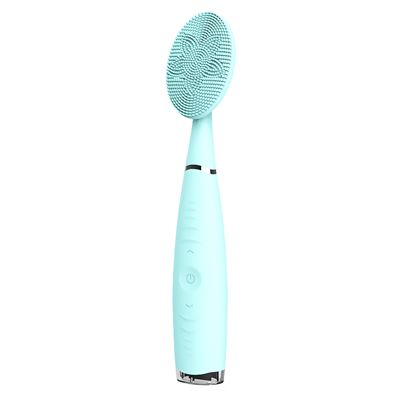 Cepillo Limpiador Facial, Exfoliador Masajeador Vibración Profunda Batería Recargable Dam Azul Claro