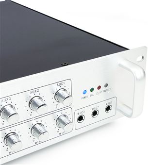 Lingüística Cincuenta Poner a prueba o probar Amplificador para sonorización profesional BeMatik de 550W 110V 4 zonas con  MIC AUX MP3 rack, Amplificadores, Los mejores precios | Fnac