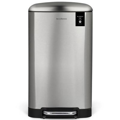 Cubo De Basura Con Pedal Les Collectors Plata, 40 L