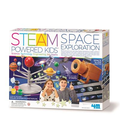 Steam Powered Kids / Exploración Del Espacio 4m Kit De Ciencia Edad 5 Años