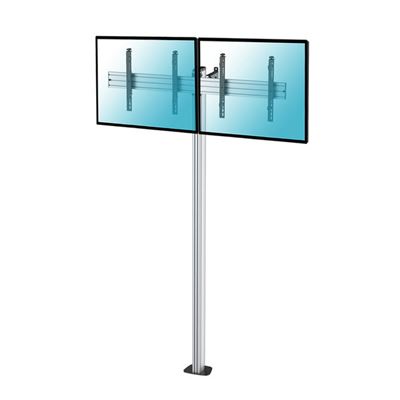 Soporte De Suelo Atornillable Kimex 031-1211k3 Para 2 Tv 43""-49"" , Altura 240 Cm