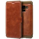 Funda Flip Cover Samsung A530 Galaxy A8 (2018) Leather Marrón