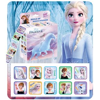 Pegatinas de Frozen de dibujos animados de Disney para niños, 10