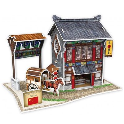 Puzzle 3d World Style China Hotel Qilu Dam Multicolor
