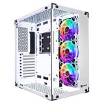 Caja gaming Talius Cronos Frost ATX RGB cristal templado USB 3.0 Blanco