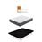 Pack Colchón Flex Nimbus Visco + Base Tapizada Reforzada Negro + Almohada Flex Lider 135x190_0