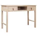 Escritorio de madera vidaXL 110x45x76 cm natural