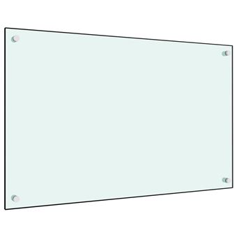 vidaXL Protector contra salpicaduras cocina vidrio templado 90x40 cm
