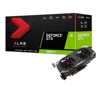 Tarjeta gráfica PNY GeForce GTX 1660 TI 6GB XLR8 Gaming OC Limited Edition